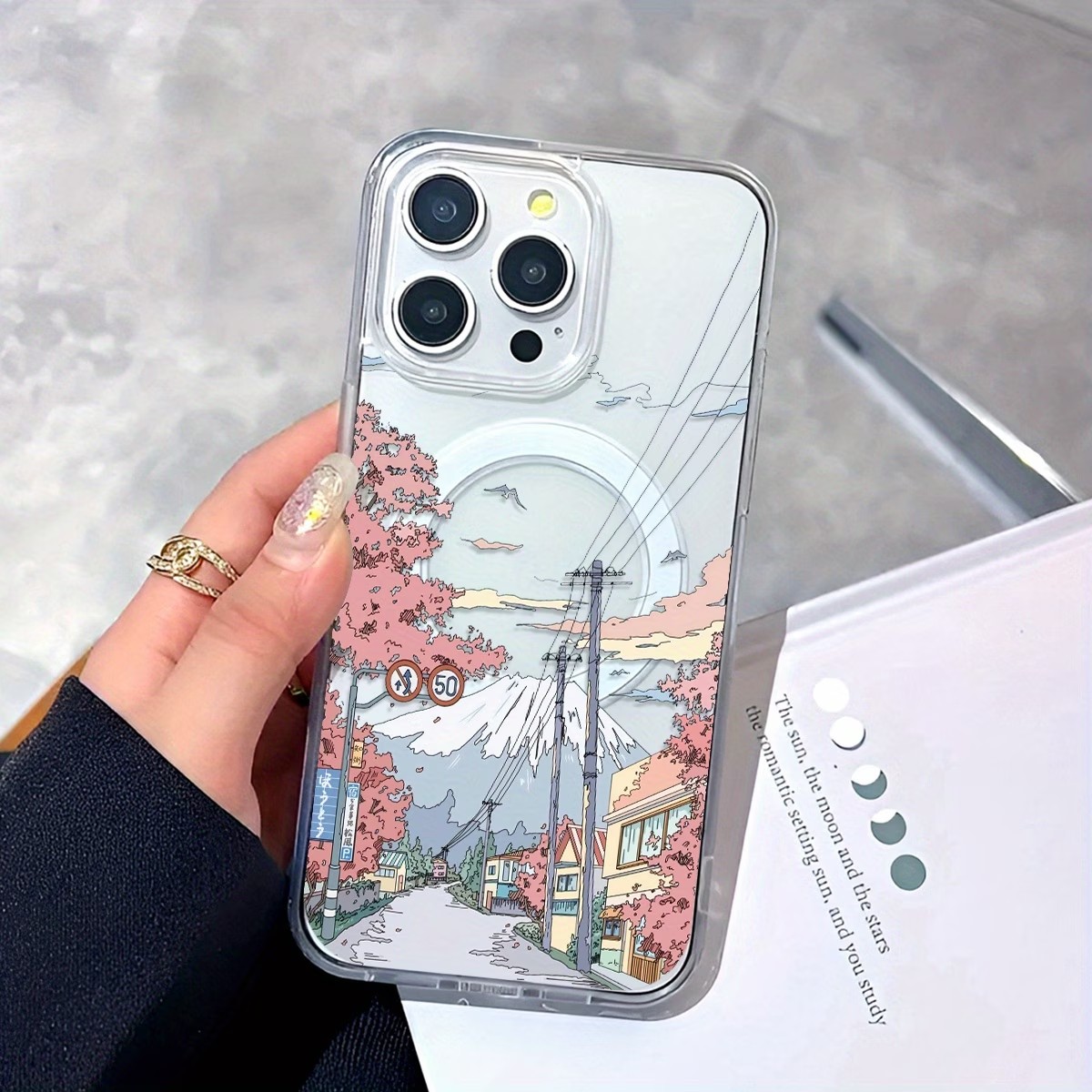 Thin Client Mini Pc - Fuji Cherry Blossom Pattern Phone Case