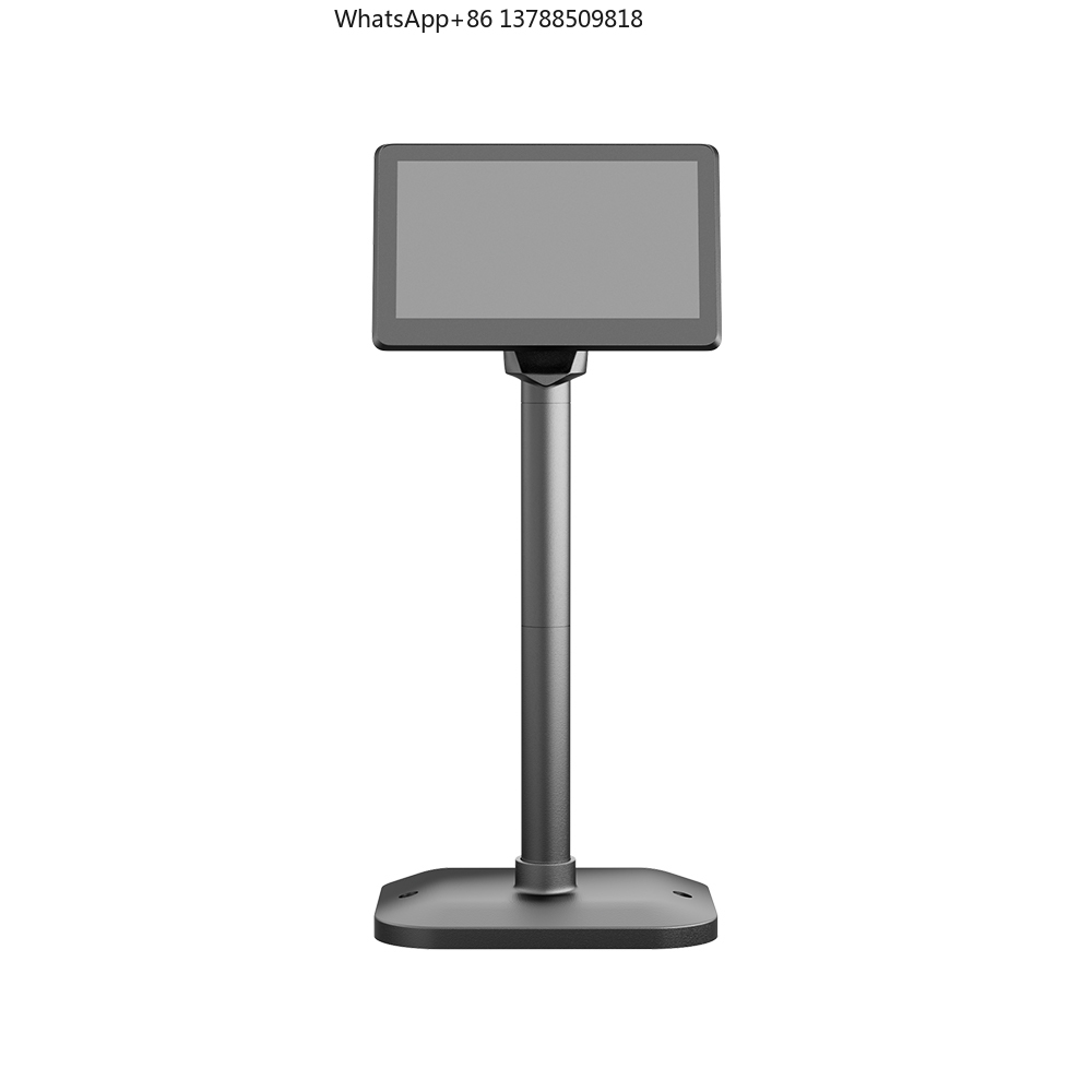 Pole Display Customer - 350 Degrees Horizontal Adjustable Customer LCD