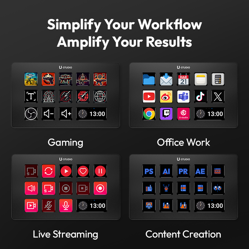 D200 Stream Deck Keyboard 13 L - Office Youtuber review and price
