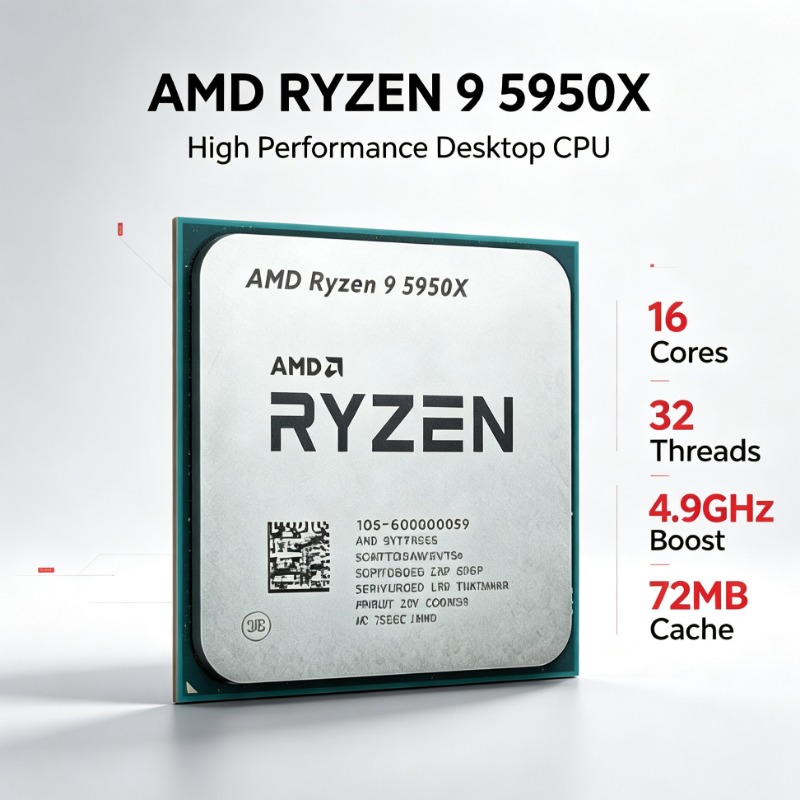 AM4 Processor AMD Ryzen 9 5950 - Amd Cpu Ryzen 9 review and price